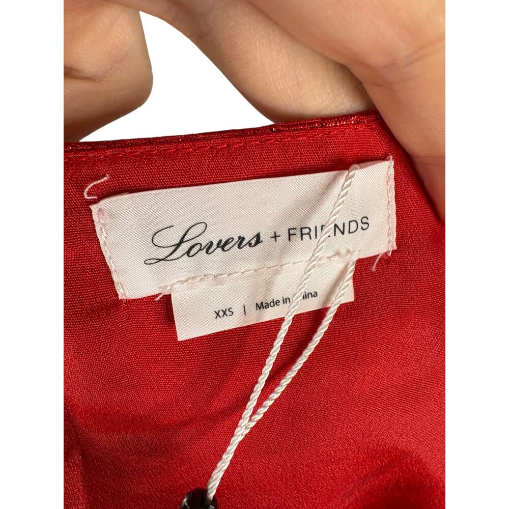 Lovers and Friends Dixon Ruffle Mini Skirt Shimmer Preppy Evening Going Out XXS - Picture 8 of 9